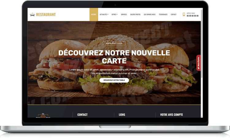 Site web professionnel adapté à toutes les activités.