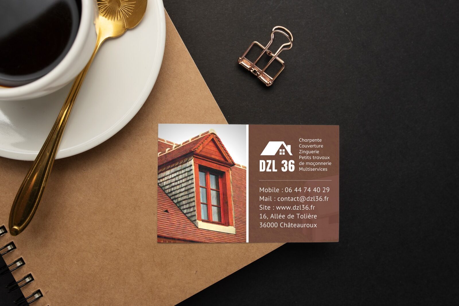 Andrianina - Création cartes de visite pour DZL 36 Châteauroux - 01